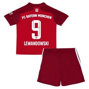 FC Bayern München Lewandowski 9 Kind Thuis tenue 2021-2022 - Voetbaltenue