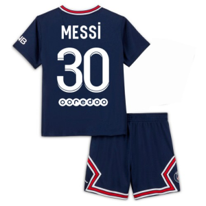 Paris Saint-Germain Lionel Messi 30 Kind Thuis tenue 2021-2022 - Voetbaltenue